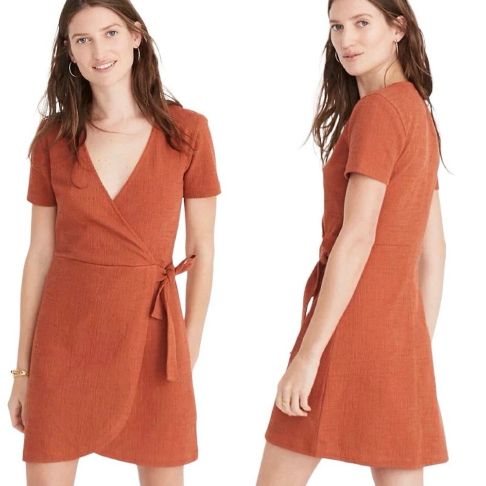 Madewell texture and Thread Rust dress